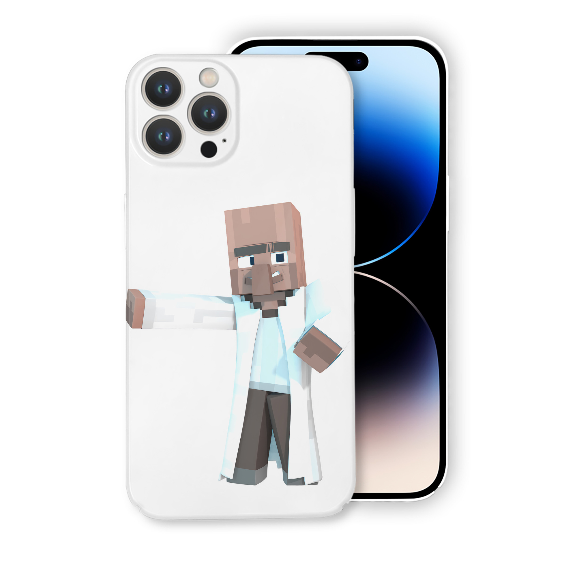 （画像用） マインクラフト ブロックの世界 Minecraft MC Block world 【iPhone 14シリーズ対応】ハードケース